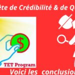 Enquête de qualité TETProgram